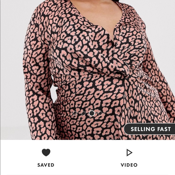 Twist front animal print dress - Picture 4 of 4